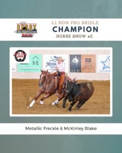 Metallic Freckle ridden by McKinley Blake